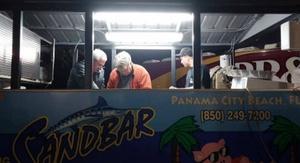 Sandbar staff and guests