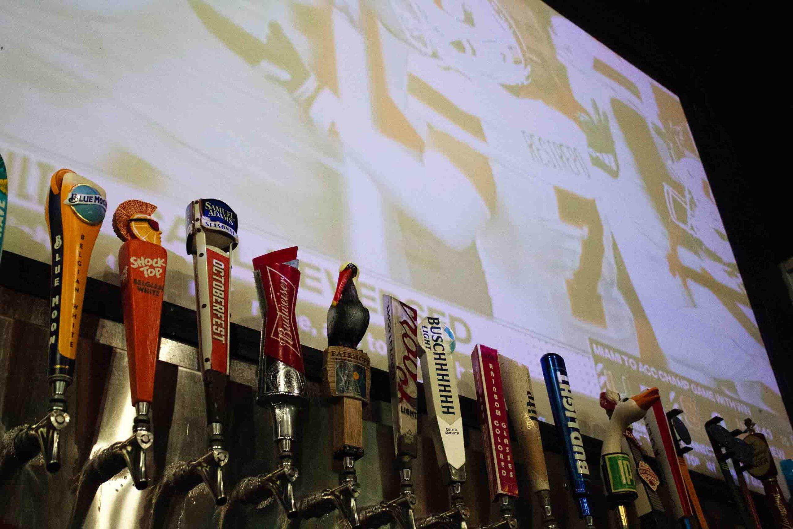 Sandbar seafood and BBQ bar in Panama City Beach with TVs showing sports